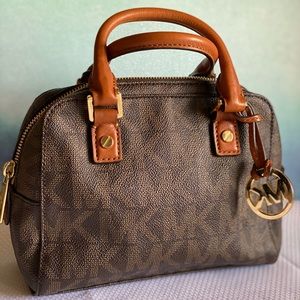 Small Brown Michael Kors Mini Tote